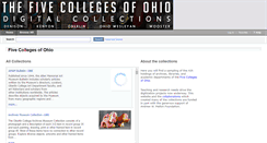 Desktop Screenshot of dcollections.oberlin.edu