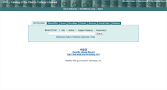 Desktop Screenshot of obis.oberlin.edu
